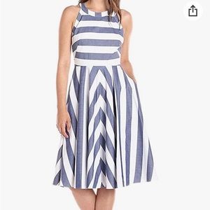 Eliza J Halter Fit & Flare Dress